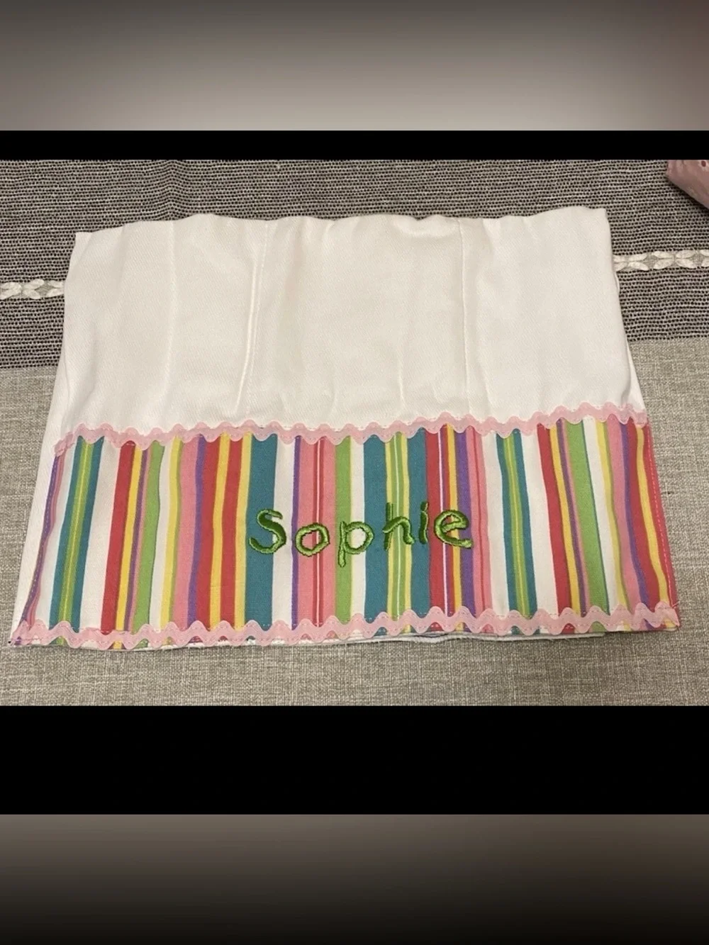 New Baby Girl Handmade Sophie Small Diaper Bag Bib Burp Cloth All Hand Sewn